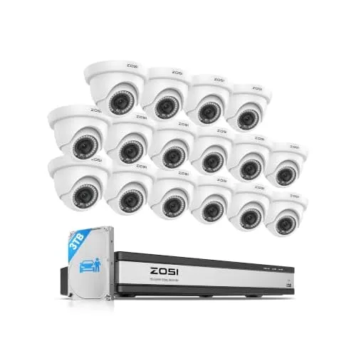 ZOSI 3K Lite 16CH, 16×2MP, 3TB